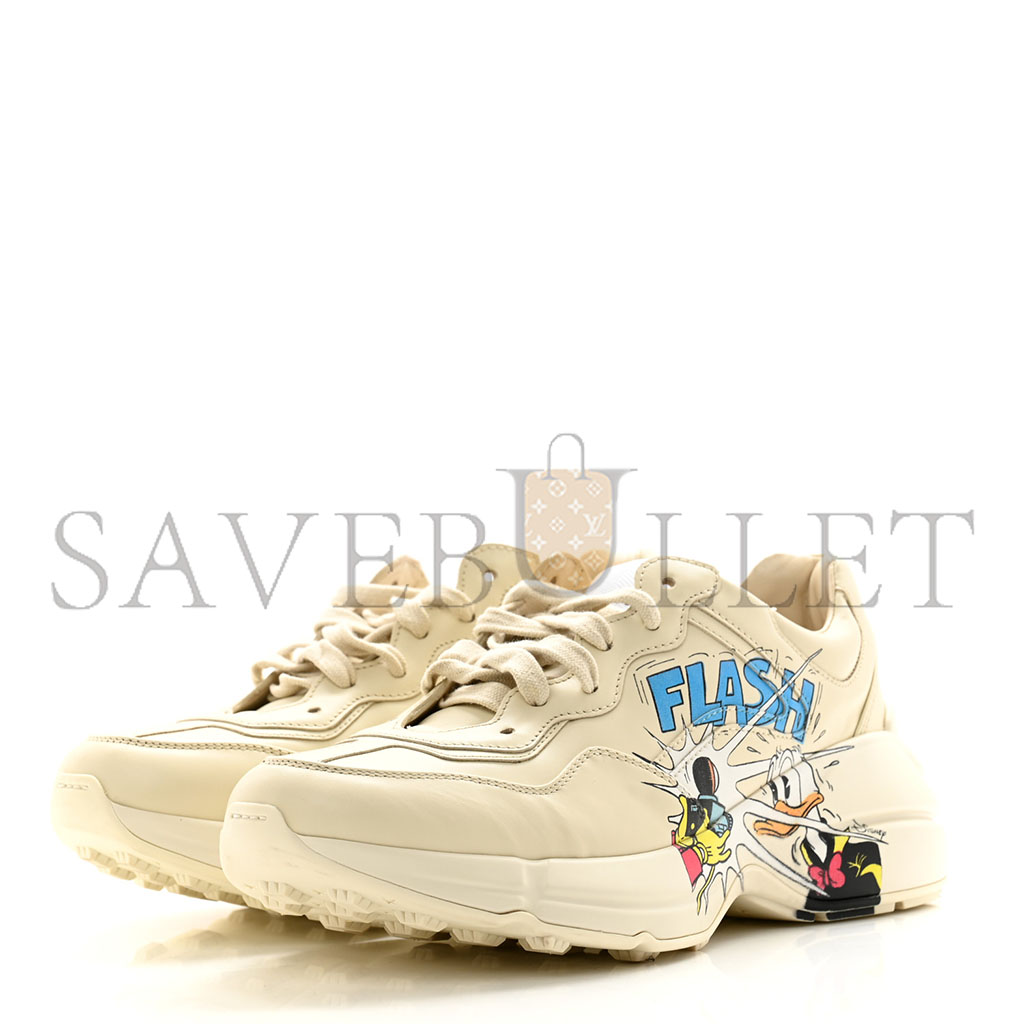 G*u*i x disney calfskin donald duck rhyton sneakers 646509